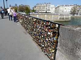 Love lock bridge.