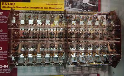 Vacuum tubes from ENIAC, 1946 computer.
