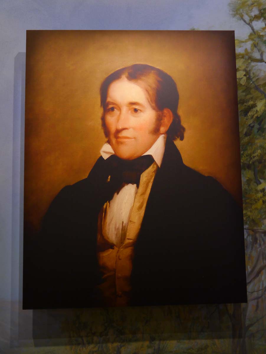 Portrait of Davy Crockett (replica).