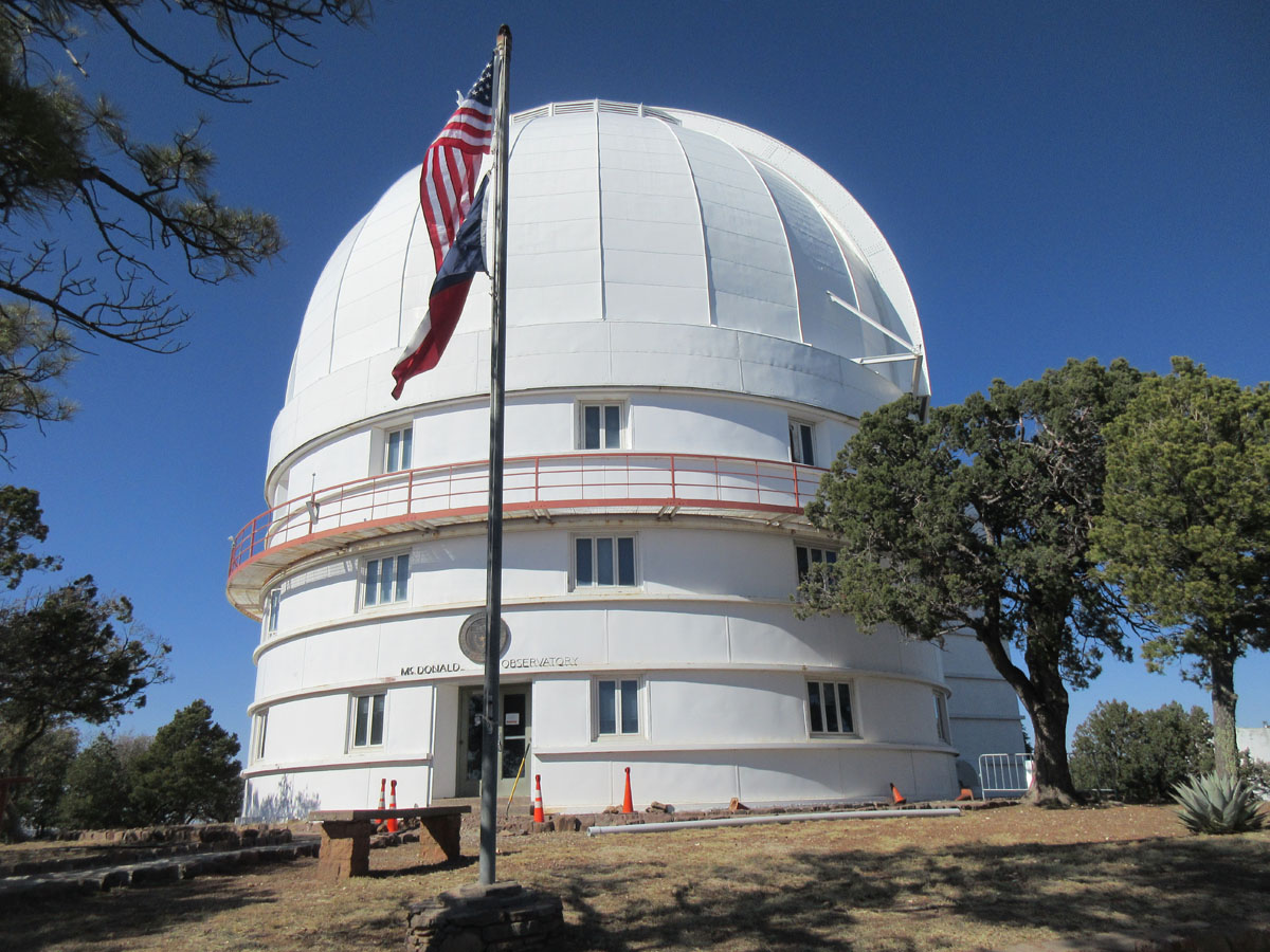 Harlan J. Smith telescope building. 